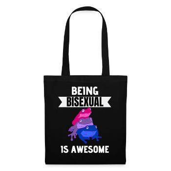 Bisexuel Grenouille LGBTQ Bi Mois de la fierté Bisexuel - Sac en tissu - noir - Devant