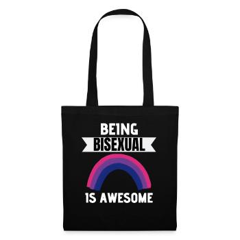 Bi Pride Month Bisexuell Regenbogen LGBT Bisexuell - Stoffbeutel - Schwarz - Vorne