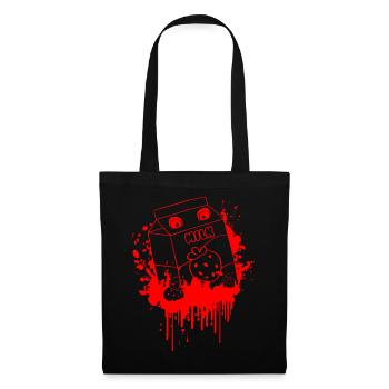 Lait de fraise gothique gothique finlandais - Sac en tissu - noir - Devant