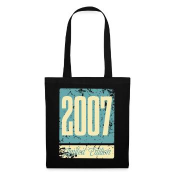 2007 Anniversaire de naissance Année de naissance - Sac en tissu - noir - Devant