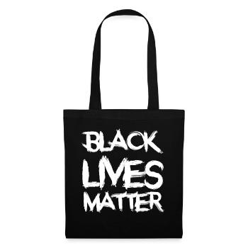 Black lives matter in brush style - Tote Bag - black - Front