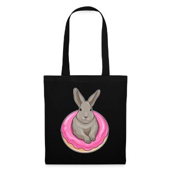 Beignet de lapin - Sac en tissu - noir - Devant