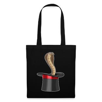 Snake Wizard Cylinder - Tote Bag - black - Front