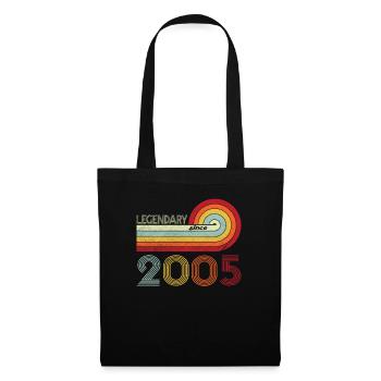 2005 Birthday Legendary since Vintage Rainbow - Tote Bag - black - Front