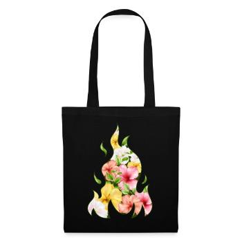Coconut Girl Aesthetic Hibiscus Flame - Stoffbeutel - Schwarz - Vorne