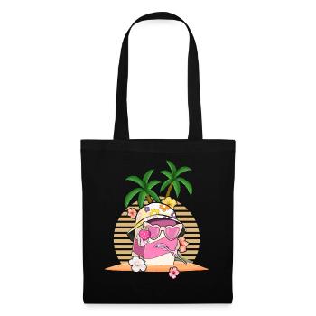 Coconut Girl Aesthetic Strawberry Milk - Stoffbeutel - Schwarz - Vorne