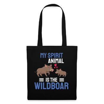 Animal My spiritual animal is the wild boar - Tote Bag - black - Front