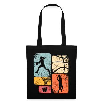 Basketball féminin Basketball féminin - Sac en tissu - noir - Devant