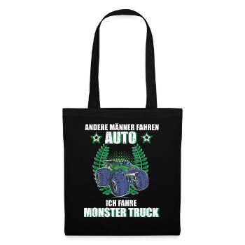 Monstertruck Fahrer Auto Motorsport Tuning  - Stoffbeutel - Schwarz - Vorne