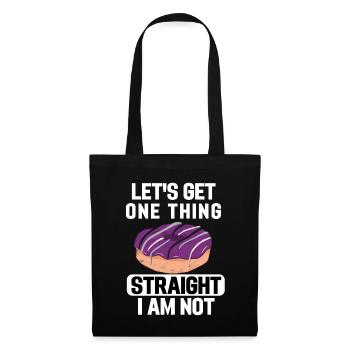 Ace Pride Month Donut LGBTQ Geschenk Asexuell - Stoffbeutel - Schwarz - Vorne