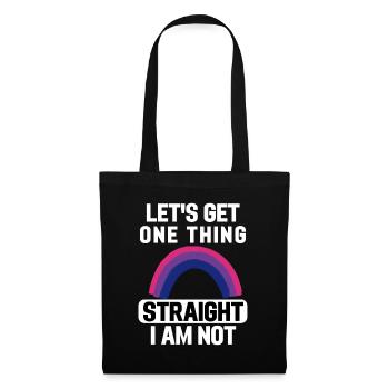 Regenbogen Bi Pride Month LGBT Geschenk Bisexuell - Stoffbeutel - Schwarz - Vorne