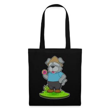 Dog Donut - Tote Bag - black - Front