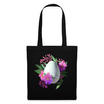 Flowers Easter Egg Floral - Tote Bag - black - Front