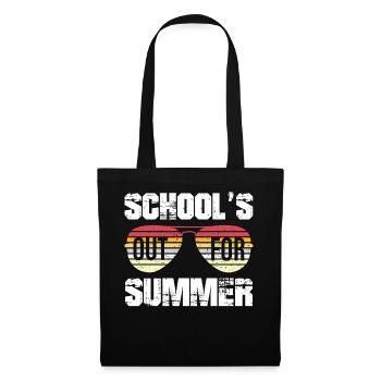 Schools Out For Summer Retro Vintage Style Summer - Tote Bag - black - Front
