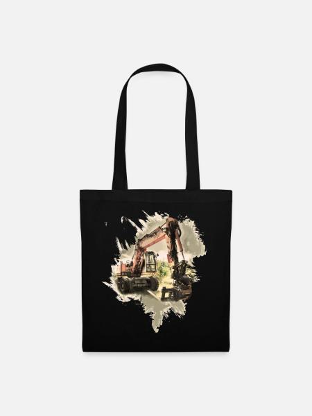 Alter Bagger - Stoffbeutel - Schwarz