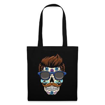 Dia De Los Muertos Cool Dad Papa Fête des Pères - Sac en tissu - noir - Devant