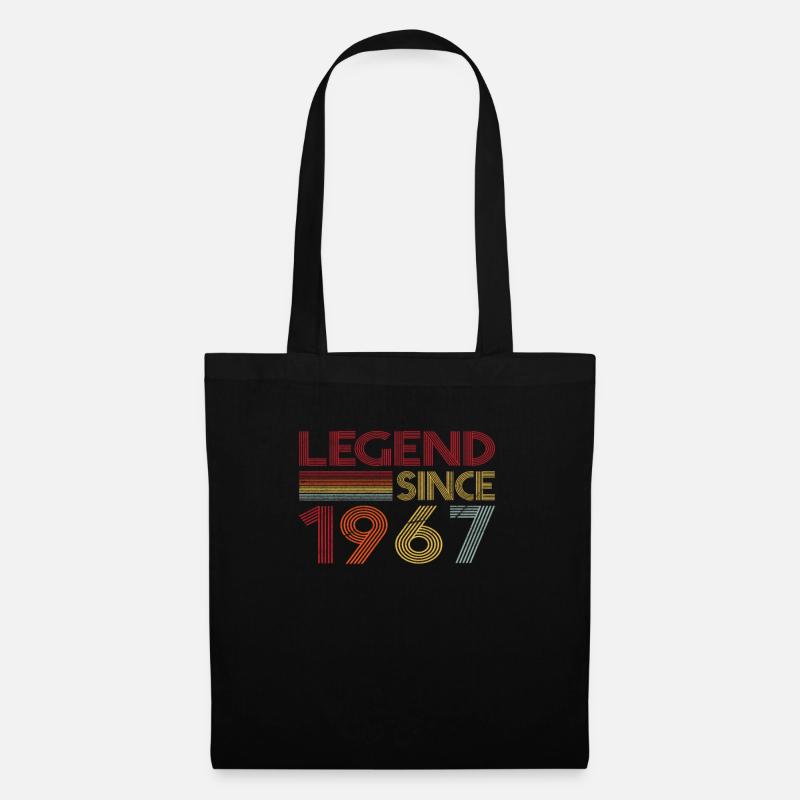 1967 Geburtstag Legend since Retro Vintage - Stoffbeutel - Schwarz