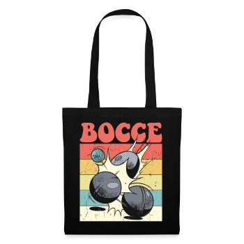 Bocce Spruch Bocce Ball mit Jack Bocci Game Bocce - Stoffbeutel - Schwarz - Vorne