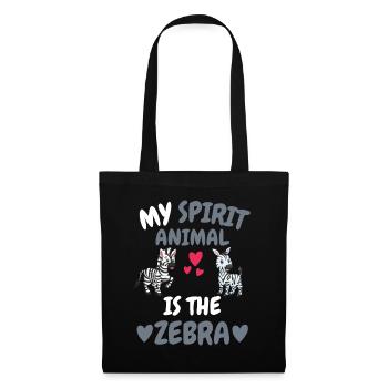 My Spiritual Animal Africa Animal Gift Zebra - Tote Bag - black - Front