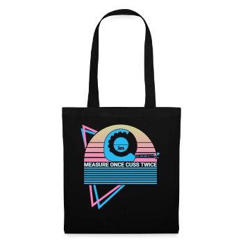 Funny Carpenter Retro Carpentry - Tote Bag - black - Front