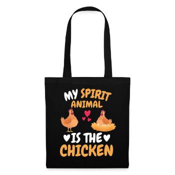 My Spiritual Animal Farmer Animal Gift Chicken - Tote Bag - black - Front