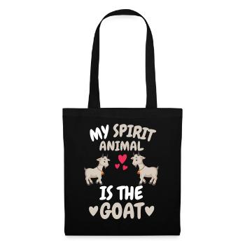 My Spiritual Animal Farmer Animal Gift Goat - Tote Bag - black - Front