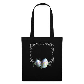 Festive Easter Egg Picture Frame - Tote Bag - black - Front