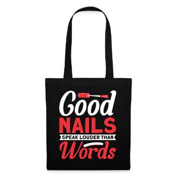 Nail Polish Nail Design Manicure Nail Studio Nails - Tote Bag - black - Front