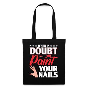 Nail Polish Nail Design Manicure Nail Studio Nails - Tote Bag - black - Front
