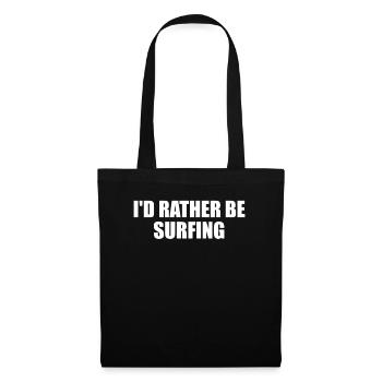 C’est drôle que je préfère surfer surfer sur Surfer Wave - Sac en tissu - noir - Devant