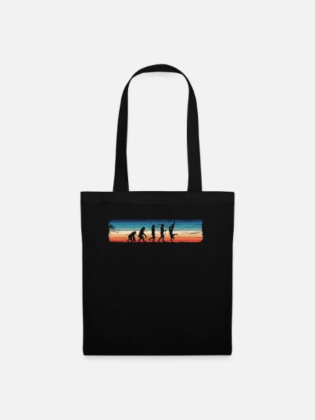Retro Breakdancing Evolution - Fun - Sac en tissu - noir