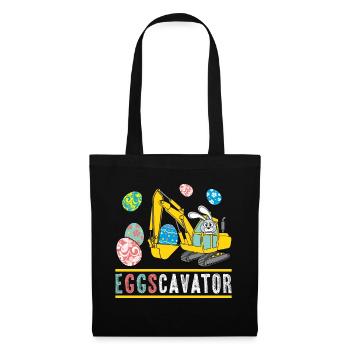 Oeufs Cavator Pâques pour garçons Enfants Tout-petits Bunny - Sac en tissu - noir - Devant
