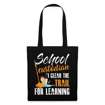 Citation du gardien de l’école Garde de l’éducation - Sac en tissu - noir - Devant