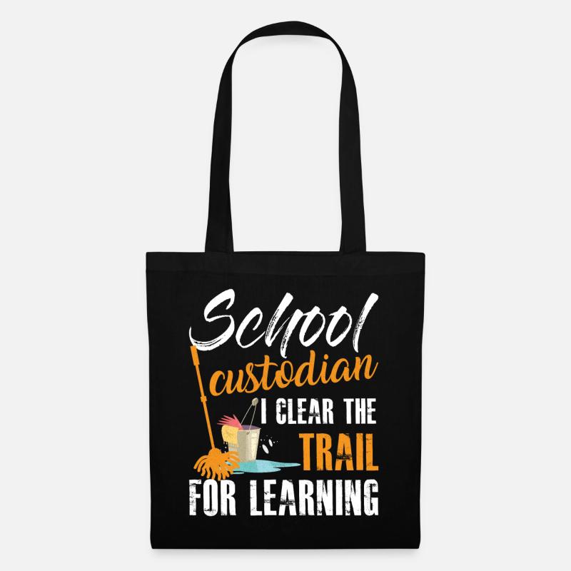 School Custodian Quote Education Custodial - Stoffbeutel - Schwarz
