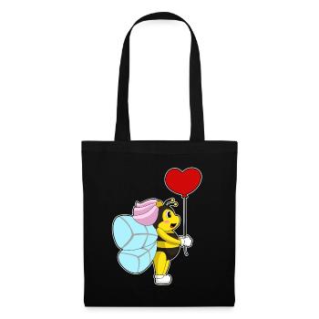 Mariage en ballon Bee Bride - Sac en tissu - noir - Devant