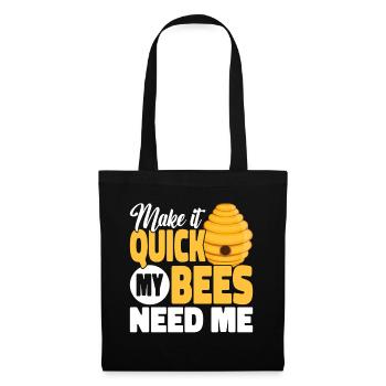 beekeeper beekeeper bees honey bee beekeeping - Tote Bag - black - Front