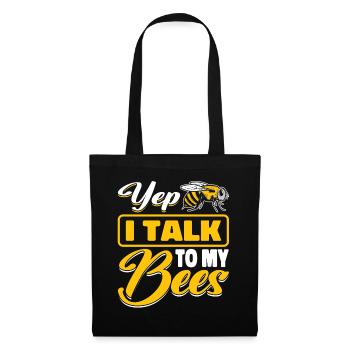 beekeeper beekeeper bees honey bee beekeeping - Tote Bag - black - Front