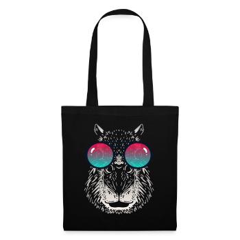Capybara cool avec des lunettes de soleil - Sac en tissu - noir - Devant