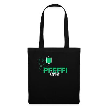 PFEFFI Liebe - Lustiges Party - Stoffbeutel - Schwarz - Vorne