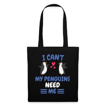 Je ne peux pas offrir un pingouin animal à l’Antarctique - Sac en tissu - noir - Devant