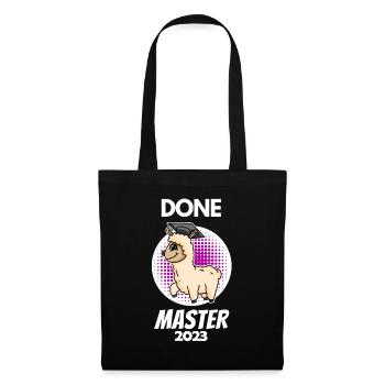 Master 2023 - Master terminé - Sac en tissu - noir - Devant