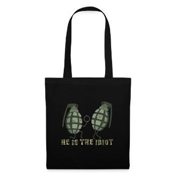 Groom Men Bachelor Team Grenades Idiot - Sac en tissu - noir - Devant