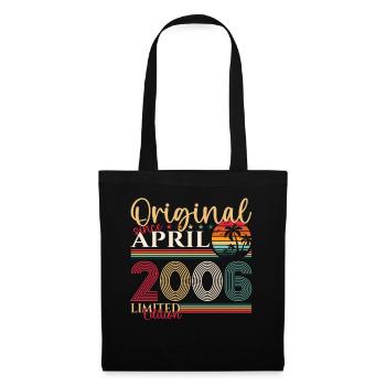 17th birthday man April Born 2006 Original - Tote Bag - black - Front