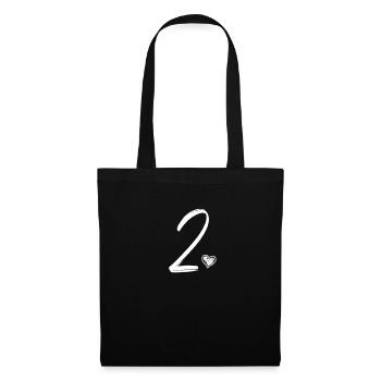 2ème anniversaire doux enfants BDay 2. - Sac en tissu - noir - Devant