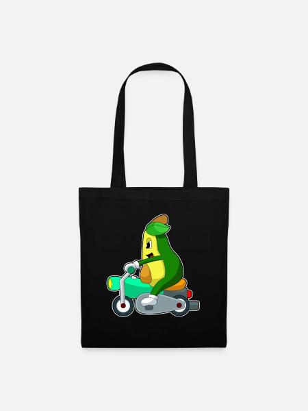 Avocado Motorrad - Stoffbeutel - Schwarz