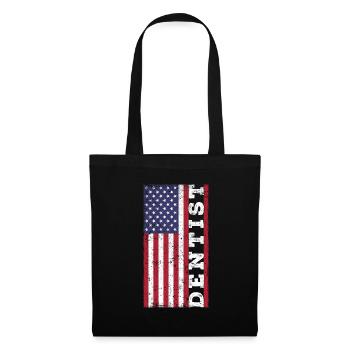 Dentiste patriotique américain - Sac en tissu - noir - Devant