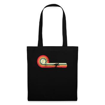 Ski / Ski / Ski / Vacances d’hiver, - Sac en tissu - noir - Devant