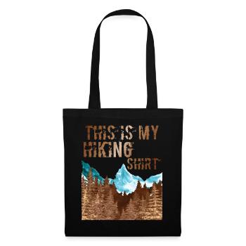 Hiking in the woods - My Hiking Shirt Vintage - Tote Bag - black - Front