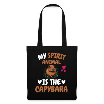 My Spiritual Animal Gift Funny Capybara - Tote Bag - black - Front
