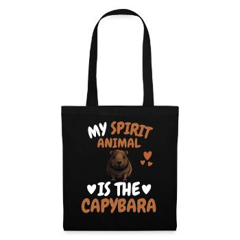 My Spiritual Animal Gift Funny Capybara - Tote Bag - black - Front